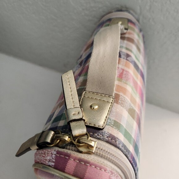 Like New Vintage Coach Poppy Daisy Madras Plaid Crossbody Bag ,Wallet Cosmetic - Picture 16 of 16